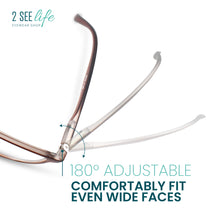 Premium TR-90 Durable Wide Frame Reading Glasses for Men | R-775-Brown