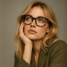 Large Tortoiseshell Blue Light Reading Glasses | R-856P