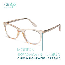 Clear Frame Anti Blue Light Reading Glasses for Men & Women | R-771P