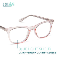 Clear Frame Blue Light Reading Glasses R-771P