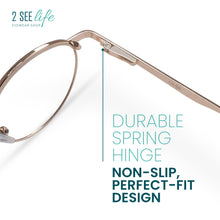 Wire Rim Reading Glasses Round Metal Frame | R-638