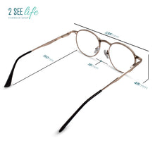 Wire Rim Reading Glasses Round Metal Frame | R-638