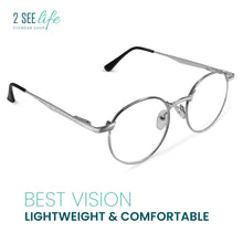 Wire Rim Reading Glasses Round Metal Frame | R-638