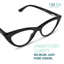 Crystals Sparkels Cat Eye Reading Glasses for Women | R-702