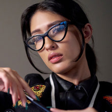 Crystals Sparkels Cat Eye Reading Glasses for Women | R-702