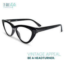 Crystals Sparkels Cat Eye Reading Glasses for Women | R-702