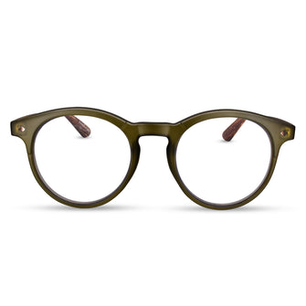 Large Round Anti Blue-Light Reading Glasses Men & Women | R-729P