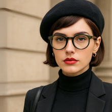 Large Round Anti Blue-Light Reading Glasses Men & Women | R-729P