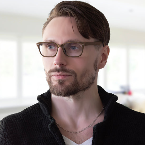 Wood-Look Reading Glasses for Men | R-784