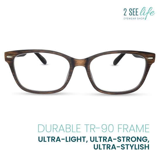 Wood-Look Reading Glasses for Men | R-784