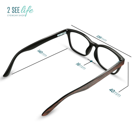 Wood-Look Reading Glasses for Men | R-784
