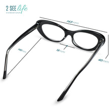 Retro Oval Cat Eye Reading Glasses Women | R-803