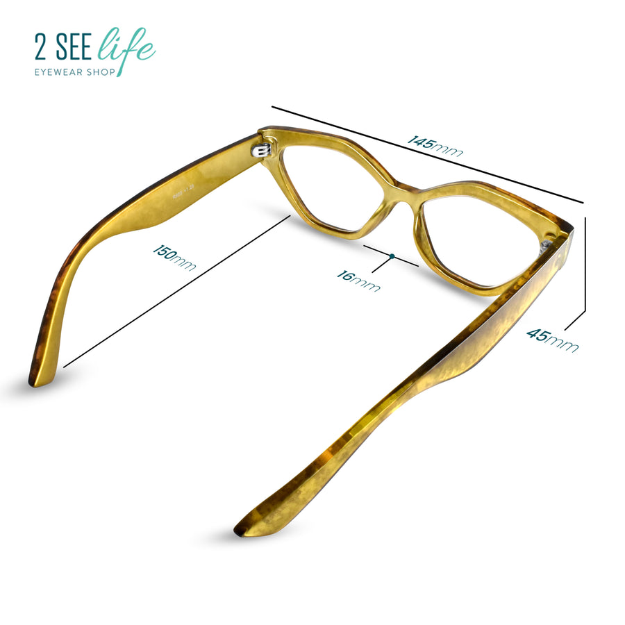 Funky fun cat eye reading glasses for women trendy green Funky fun cat eye reading glasses for women trendy green