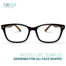 Wood Look Retro Reading Glasses for Men | R-907