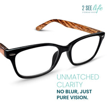 Wood Look Retro Reading Glasses for Men | R-907