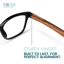 Wood Look Retro Reading Glasses for Men | R-907