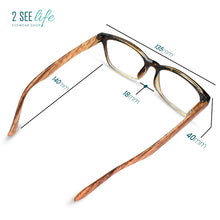 Wood Look Retro Reading Glasses for Men | R-907