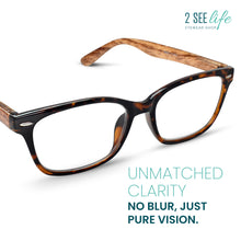 Wood-Look Retro Reading Glasses for Men | R-907