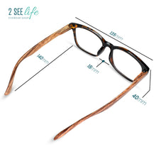 Wood-Look Retro Reading Glasses for Men | R-907