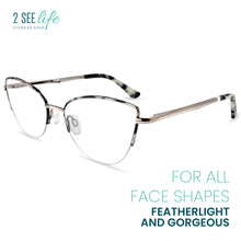 Metal Cat Eye Reading Glasses for Women | R-914