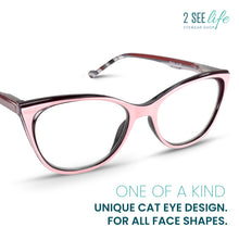 Vivid Cat-Cye Reading Glasses for Women R-934