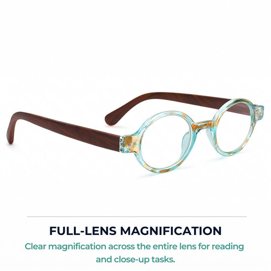 Small Round Reading Glasses for Narrow Faces | R-415