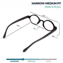 Small Round Reading Glasses for Narrow Faces | R-415