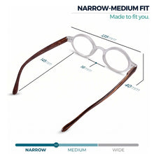 Small Round Reading Glasses for Narrow Faces | R-415