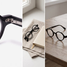 2SeeLife R-415P round blue light reading glasses, Shiny Black