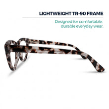 2SeeLife R-620 cat eye reading glasses for women, Clear Tortoise