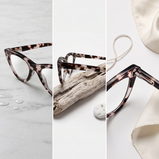 2SeeLife R-620 cat eye reading glasses for women, Clear Tortoise