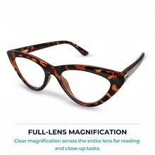 2SeeLife R-620 cat eye reading glasses for women, Tortoise