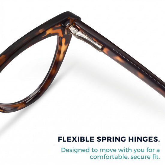 2SeeLife R-620 cat eye reading glasses for women, Tortoise