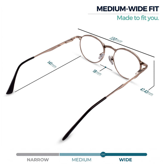 Round Wire-Rim Reading Glasses | R-638