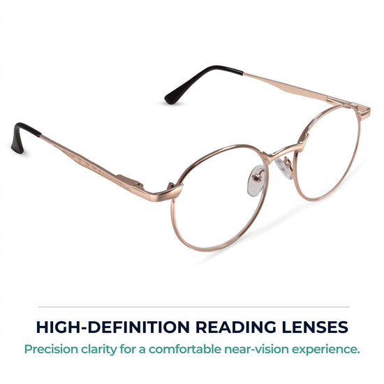 Round Wire-Rim Reading Glasses | R-638