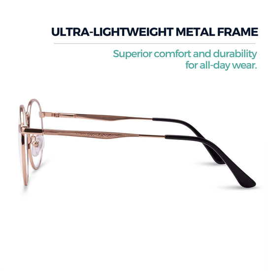 Round Wire-Rim Reading Glasses | R-638