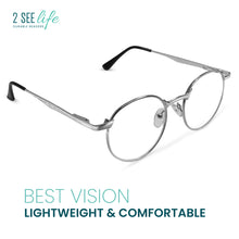 Wire Rim Reading Glasses Round Metal Frame | R-638