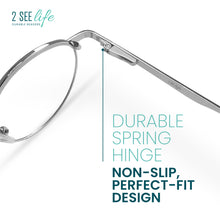 Wire Rim Reading Glasses Round Metal Frame | R-638