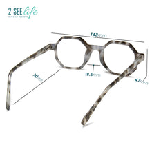 Premium TR-90 Ocatagon Hexagon Reading Glasses | R-696