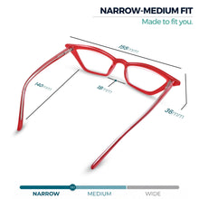 Red cat eye reading glasses for women – product photo 4 | R-703