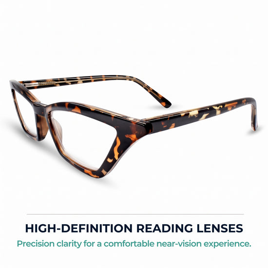 Tortoise cat eye reading glasses for women – product photo 5 | R-703