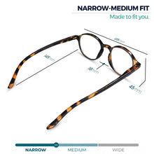 Tortoise round reading glasses for men and women – product photo 4 | R-726