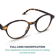 Tortoise round reading glasses for men and women – product photo 5 | R-726