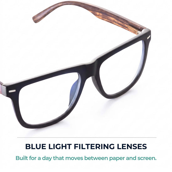 Unbreakable TR-90 Blue Light Blocking Reading Glasses for Men | R-728P