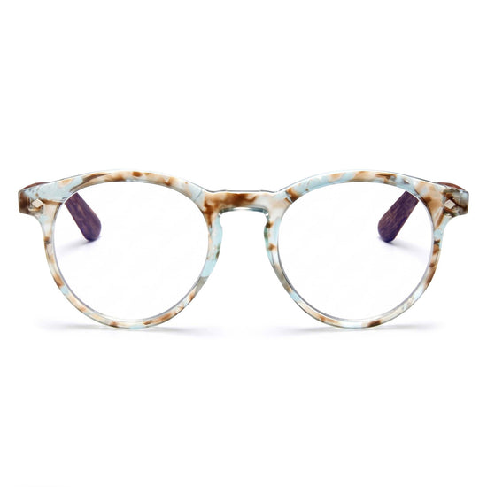 Large Round Blue Light Reading Glasses for Men & Women | R-729P