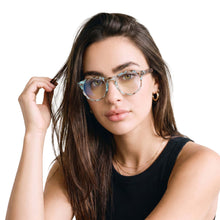 Large Round Blue Light Reading Glasses for Men & Women | R-729P