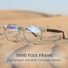 Premium TR-90 Large Round Anti Blue-Light Reading Glasses Men & Women | R-729P