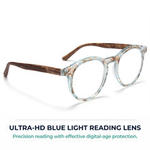 Large Round Blue Light Reading Glasses for Men & Women | R-729P