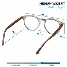 Large Round Blue Light Reading Glasses for Men & Women | R-729P