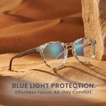 Premium TR-90 Large Round Anti Blue-Light Reading Glasses Men & Women | R-729P